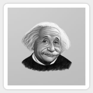 Albert Einstein Caricature Sticker